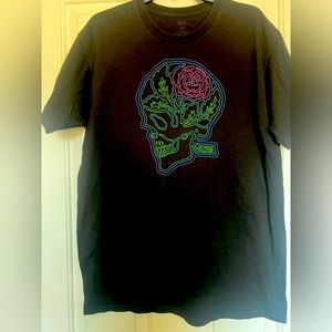 Men’s Black Neon Skull Shirt